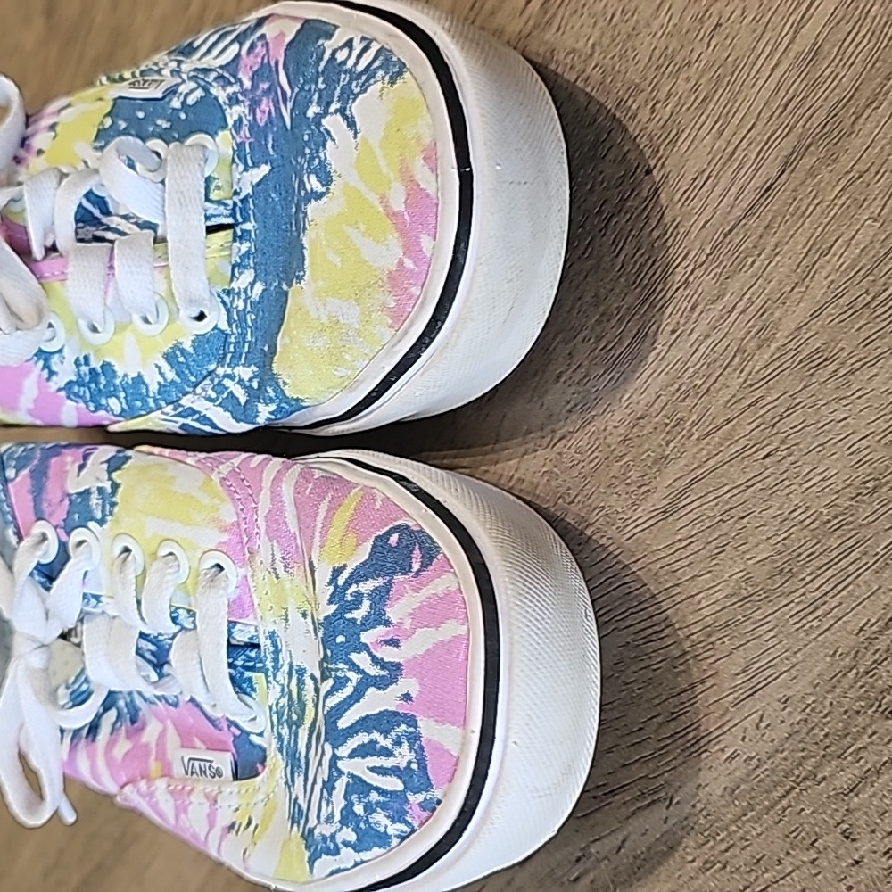 Vans Unisex tie dye sneakers womans size 8.5 or mens 7 - Picture 4 of 11